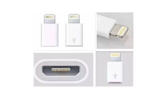 ADAPTADOR MICRO USB V8 PARA CELULARES IPHONE LE-09