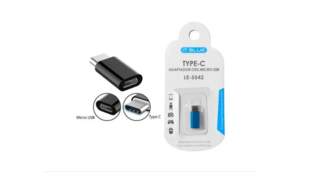 ADAPTADOR OTG V8 FÊMEA P/ TIPO C MACHO LE-5542
