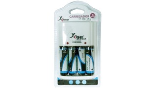 CARREGADOR DE PILHAS KNUP C/ 4UN AA   KP-512AA