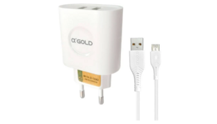 CARREGADOR GOLD CA18-1 V8 MICRO USB 3.1A