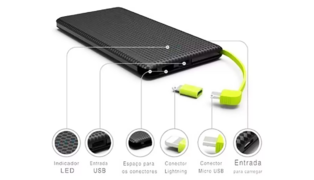 CARREGADOR PORTÁTIL PEINING 10.000MAH POWERBANK PN-951
