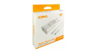 CARREGADOR IPHONE COM 1PORTA USB / USB-C LE-283CP