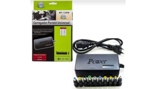 FONTE  CARREGADOR UNIVERSAL NOTEBOOK  9 PLUGS 120W MY-120W