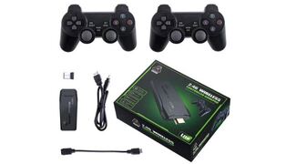 GAMESTICK COM 2 CONTROLE SEM FIO 10MIL JOGOS CARTÃO DE 64GB
