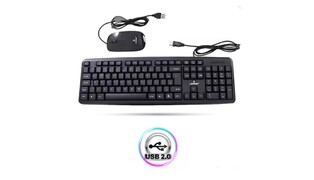 KIT TECLADO E MOUSE COM FIO LEHMOX LEY-214