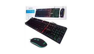 KIT TECLADO E MOUSE USB E LED COLORIDO RGB BK-G550