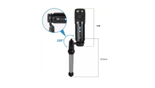 MICROFONE CONDENSADOR DE MESA USB COM FIO KNUP KP-M0023