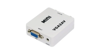 MINI CONVERSOR VGA PARA AV RCA 1080P