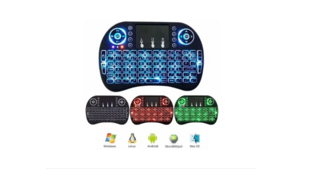 MINI TECLADO SEM FIO EXBOM  3 CORES RECARREGÁVEL BK-BTI8LED