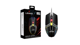MOUSE GAMER USB COM DPI AJUSTÁVEL E LED LEHMOX - LEY-1511