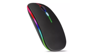 MOUSE SEM FIO RECARREGAVEL WIRELESS  LEY-181 COR PRETO