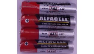 PILHA PALITO ALFACELL  AAA  (4 UNIDADES)