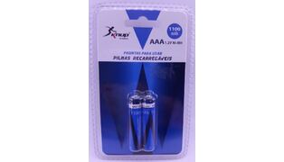 PILHAS RECARREGÁVEIS AAA 1100MAH KNUP C/2 UNIDADES