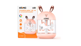 UMIDIFICADOR DE AR E AROMATIZADOR COM LED LE-2141
