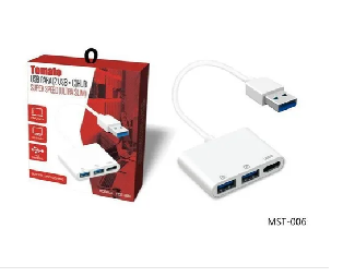 ADAPTADOR C/ 2 USB 3.0 E USB TIPO C MST-006