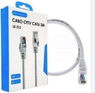 CABO CFTV RJ45 CAT6 3M LE-312