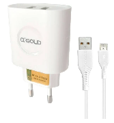 CARREGADOR GOLD CA18-1 V8 MICRO USB 3.1A