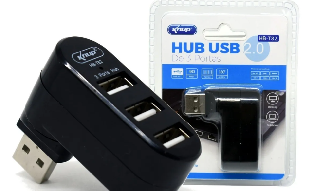 HUB USB 2.0 COM 3 PORTAS HB-T82