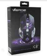 MOUSE GAMER E-SPORTS 3200 DPI X8 VERDE