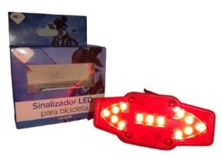 SINALIZADOR DE LED PARA BICICLETA RECARREGÁVEL  LK-038